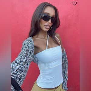 Princess Polly. Rosanna bolero. Black & white. Size Sm/Med.